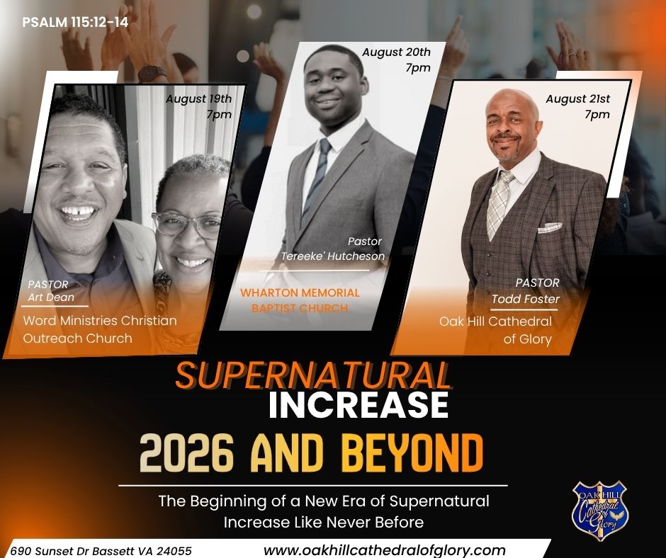 Supernatural Increase 2026 and Beyond — August 19-21